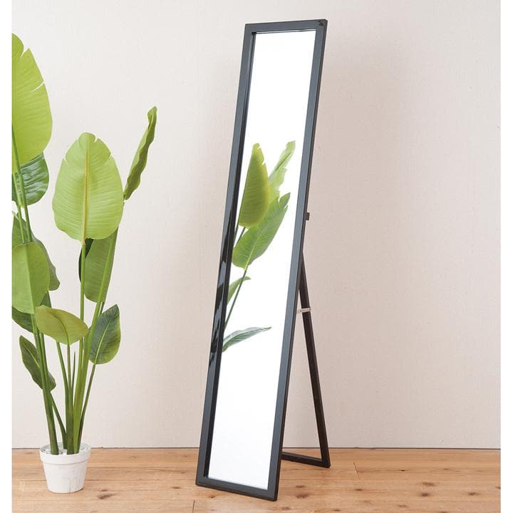 《新品・送料無料》美しい鏡面フレームルックスタンドミラー幅30 鏡 姿見 全身