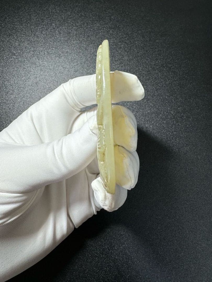 仙鶴の舞 清時代 和田玉 中国伝来 飾り物 細密雕刻 極細工 掛件 賞物