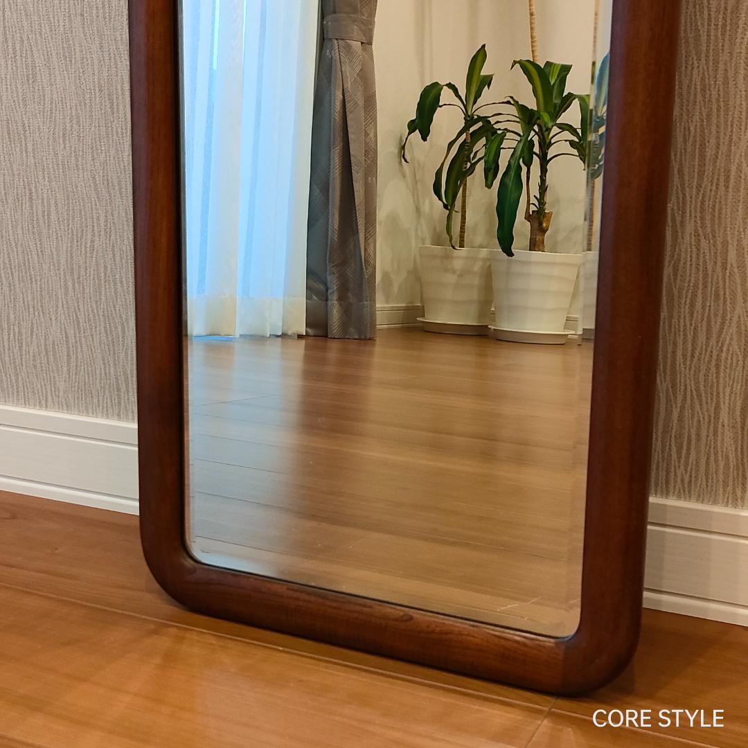 カリモク　 ウォール ミラー 姿見　木製 壁掛け 鏡　A5