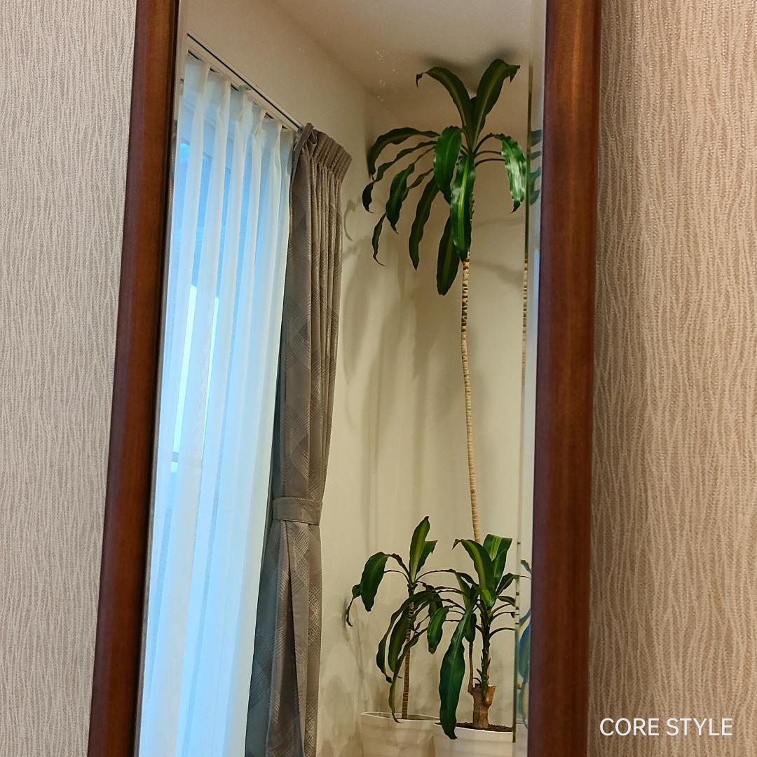 カリモク　 ウォール ミラー 姿見　木製 壁掛け 鏡　A5