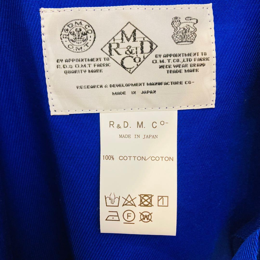【未使用品】 オールドマンズテーラー　R&D.M.Co エプロン ブルー