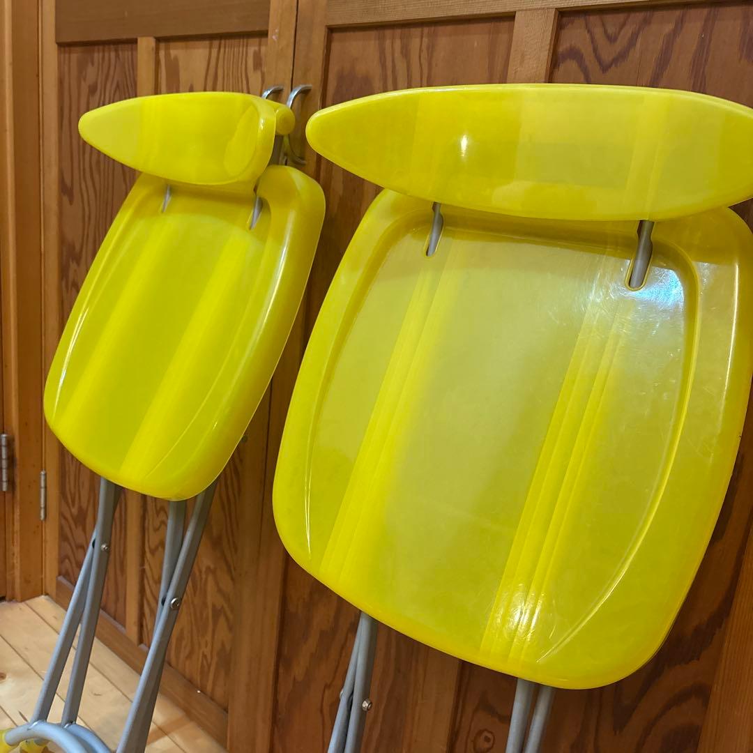 ポストモダン 90's 00's 折り畳み チェア レトロポップ 椅子 クリア