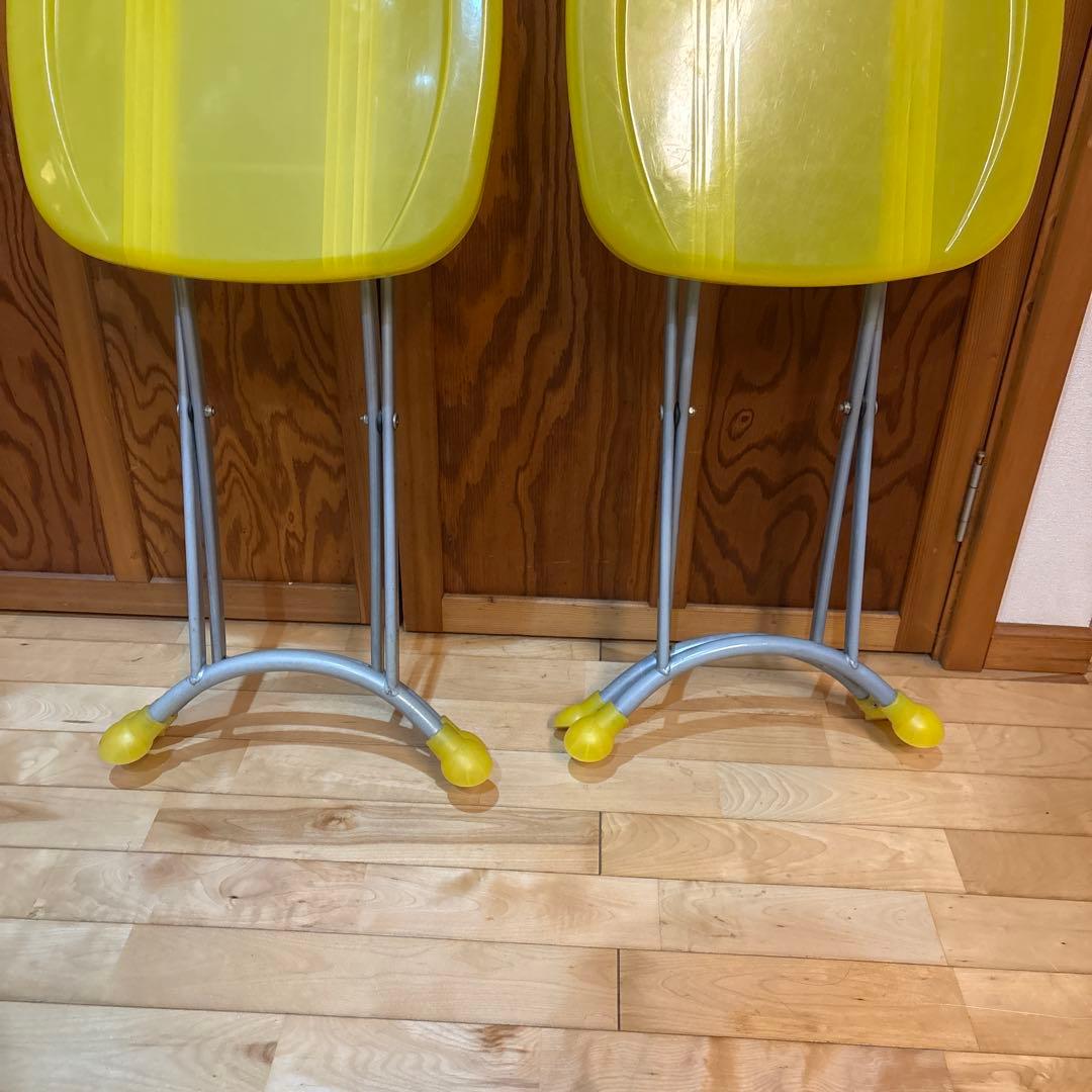 ポストモダン 90's 00's 折り畳み チェア レトロポップ 椅子 クリア