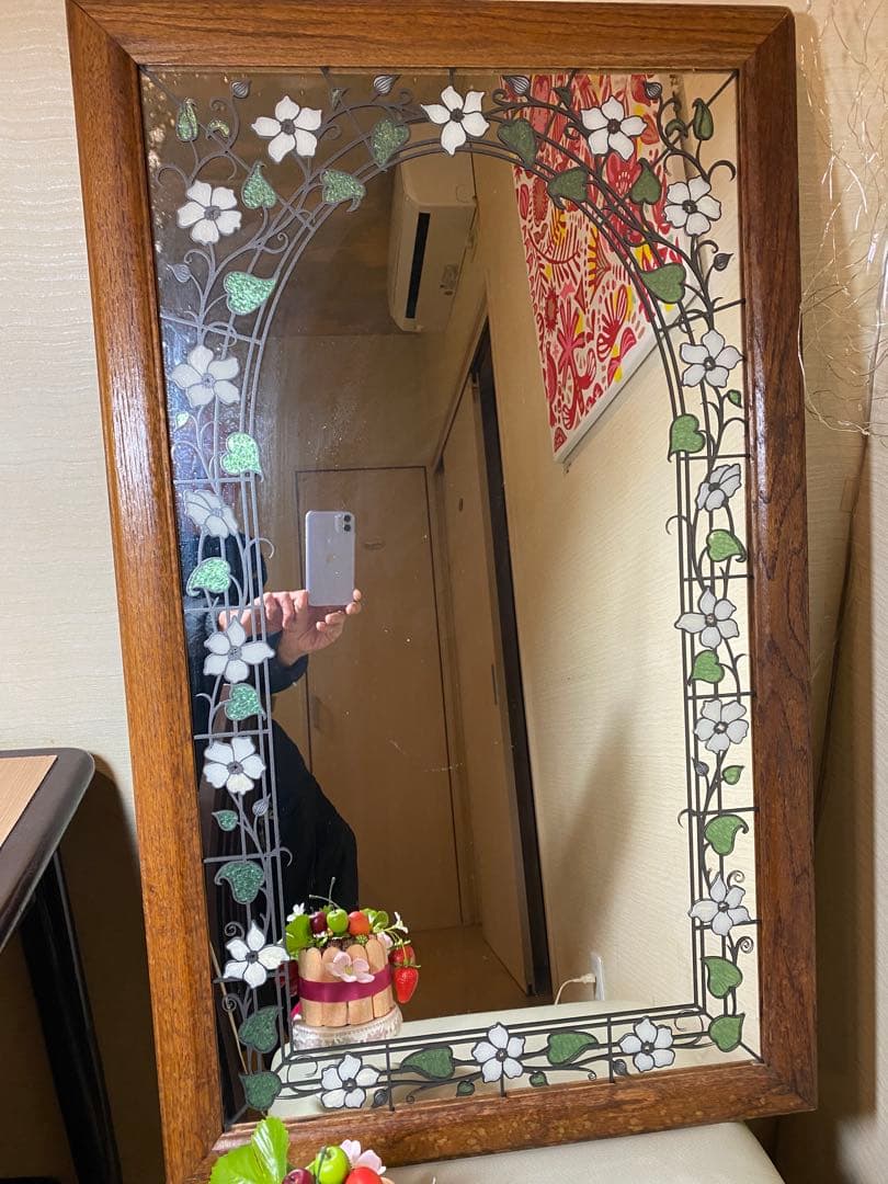 壁掛け鏡 ステンドグラス風 #ステンドグラス #壁掛け鏡 #鏡