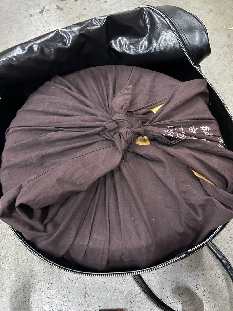 EF）平太鼓 和太鼓 平胴 本革 バチ 固定台 セット