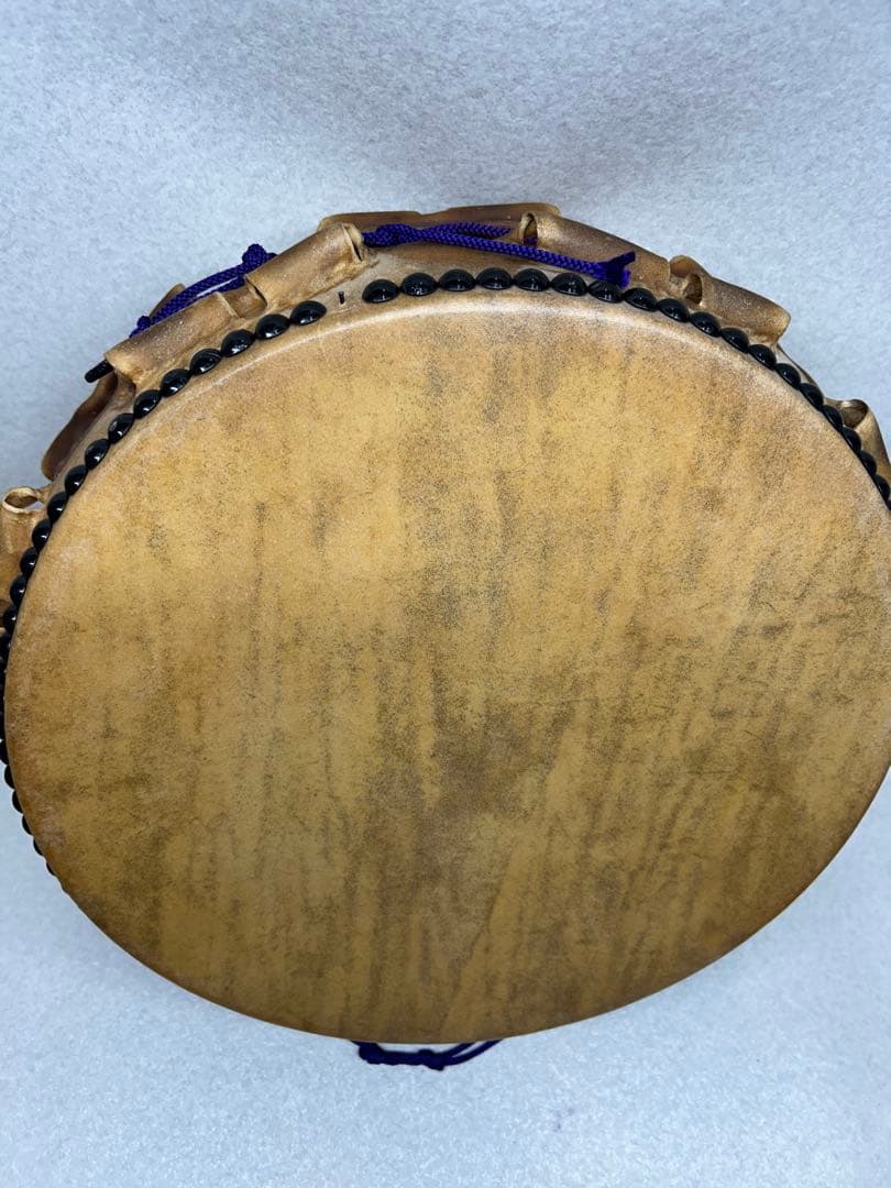 EF）平太鼓 和太鼓 平胴 本革 バチ 固定台 セット