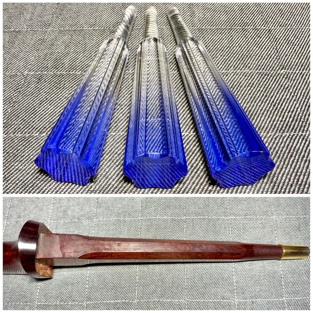 【虎杢】津軽三味線 金細 K9 綾杉胴 極上 トチ 紅木 糸巻 胴掛 美品 太棹