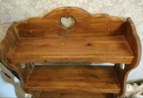 0904:壁掛け4段シェルフ　北欧・アメリカンタイプ 　未使用品