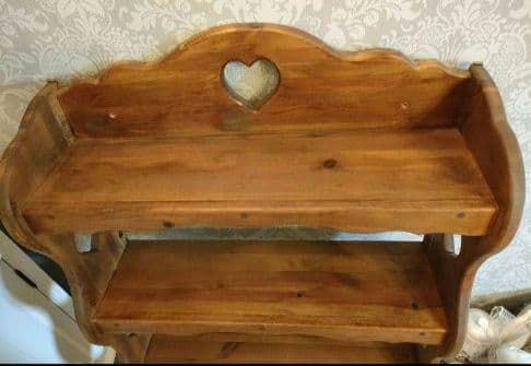 0904:壁掛け4段シェルフ　北欧・アメリカンタイプ 　未使用品