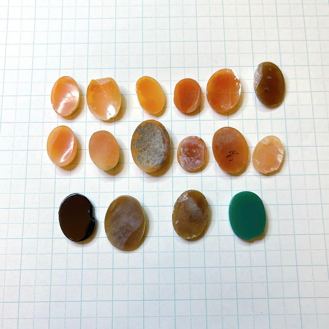 カメオ　16個　アンティーク　ヴィンテージ　パーツ　⑥