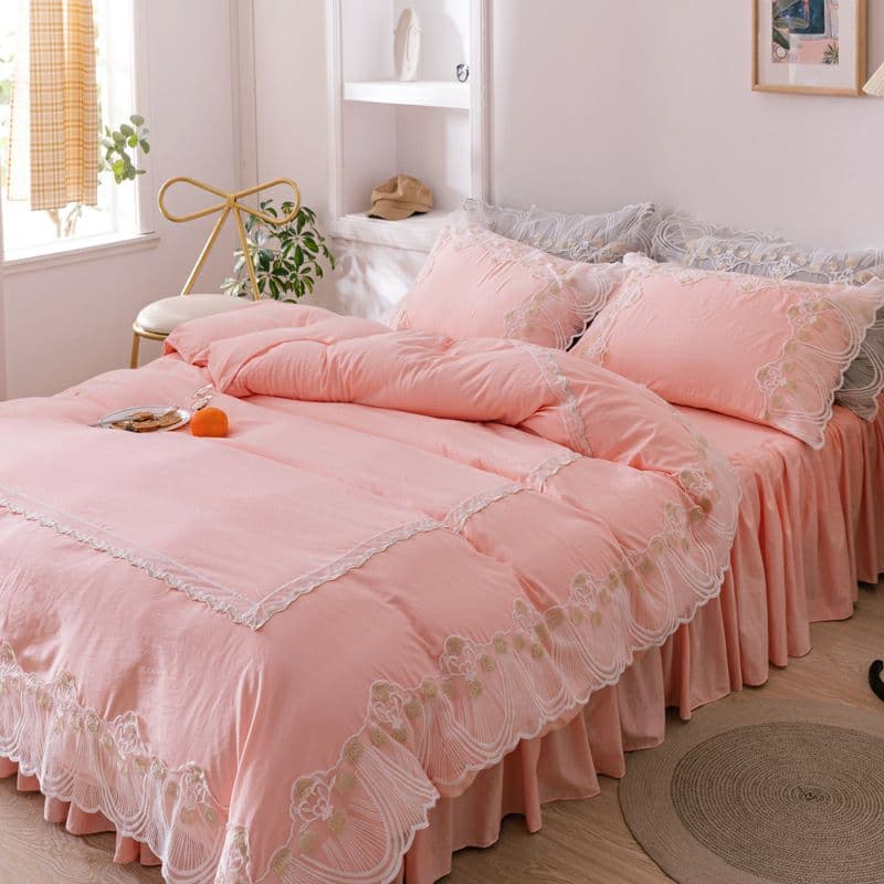 コットンキルトカバーピュアコットンピンクキルトガールハート