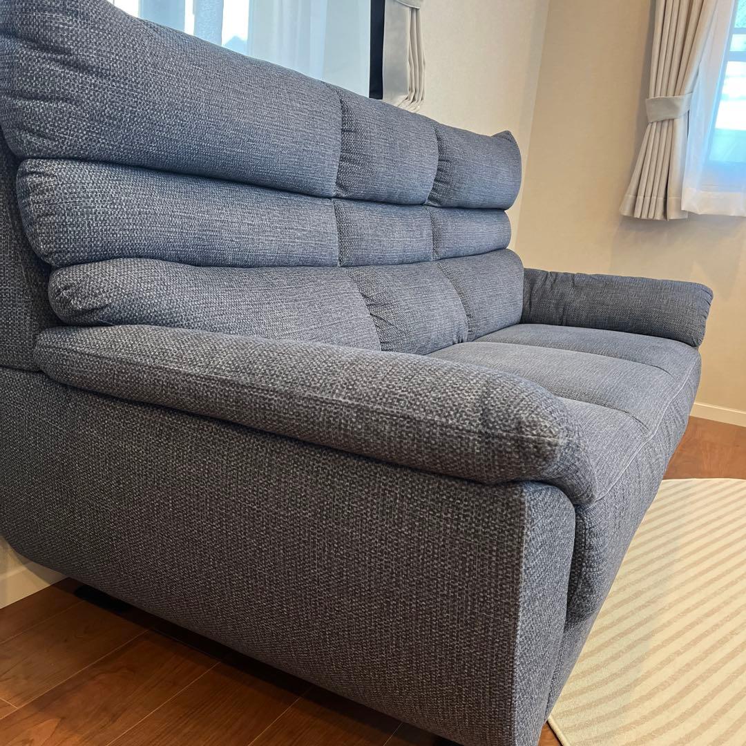 3人掛ソファ シアン　東京インテリア　ネイビー