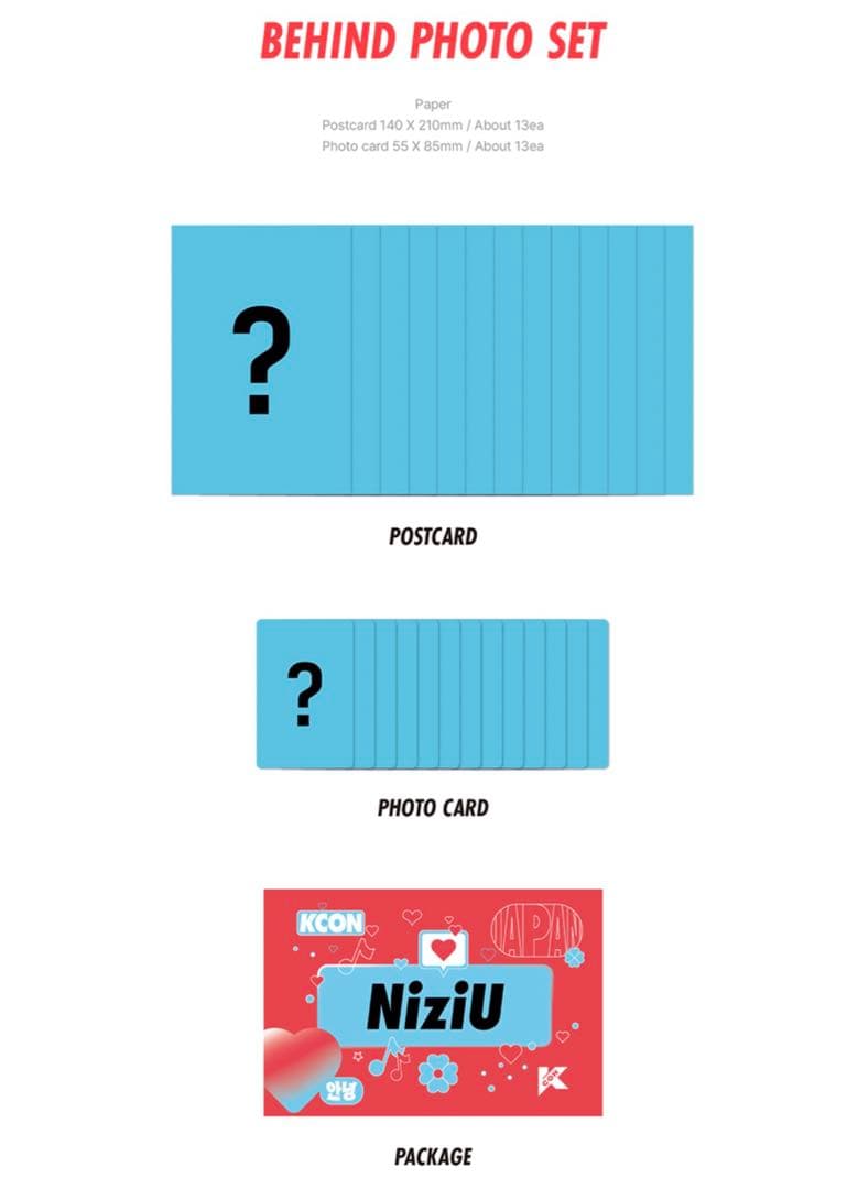 アイドル NiziU KCON 2022 JAPAN MD PACKAGE