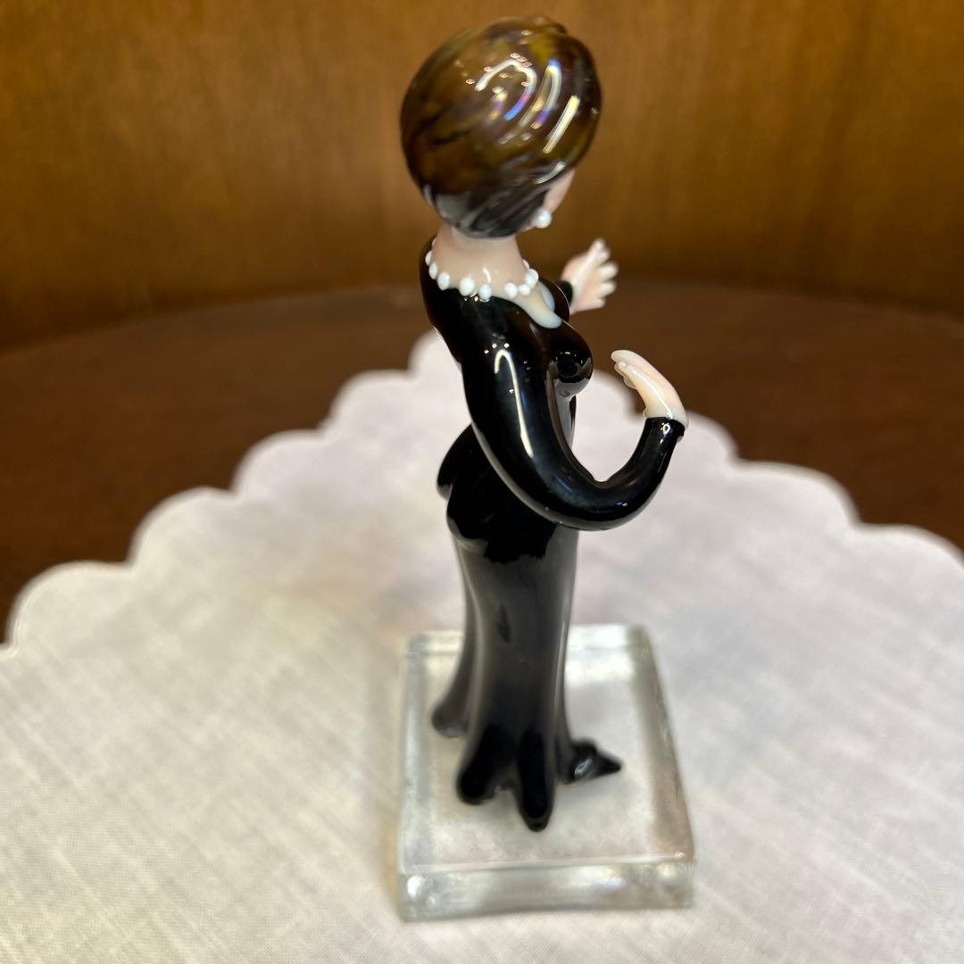 稀少　ビンテージＬ&M チェコ ボヘミアンガラス　歌姫/歌手