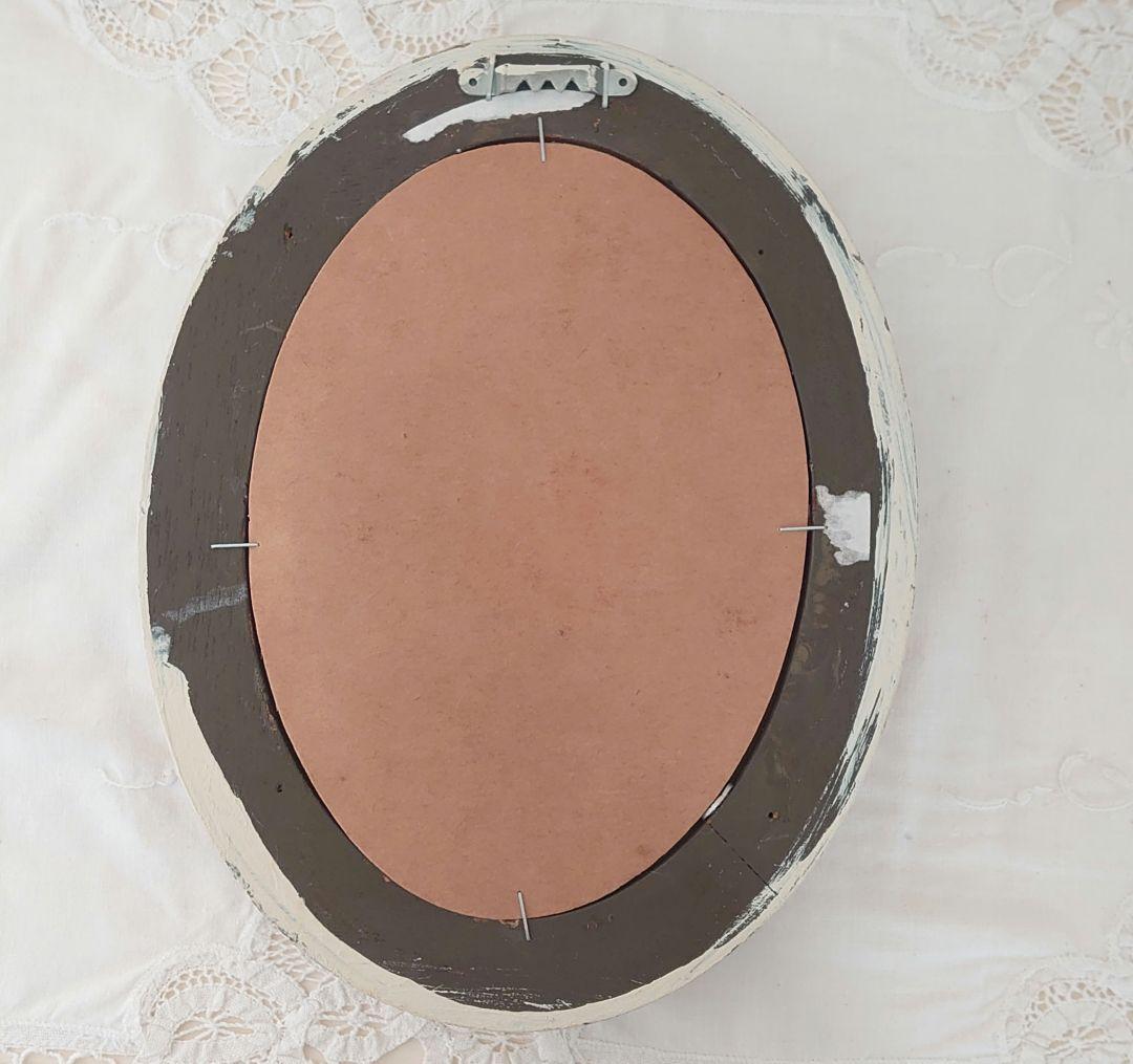 オバール型　フレーム飾り　薔薇ドライフラワー