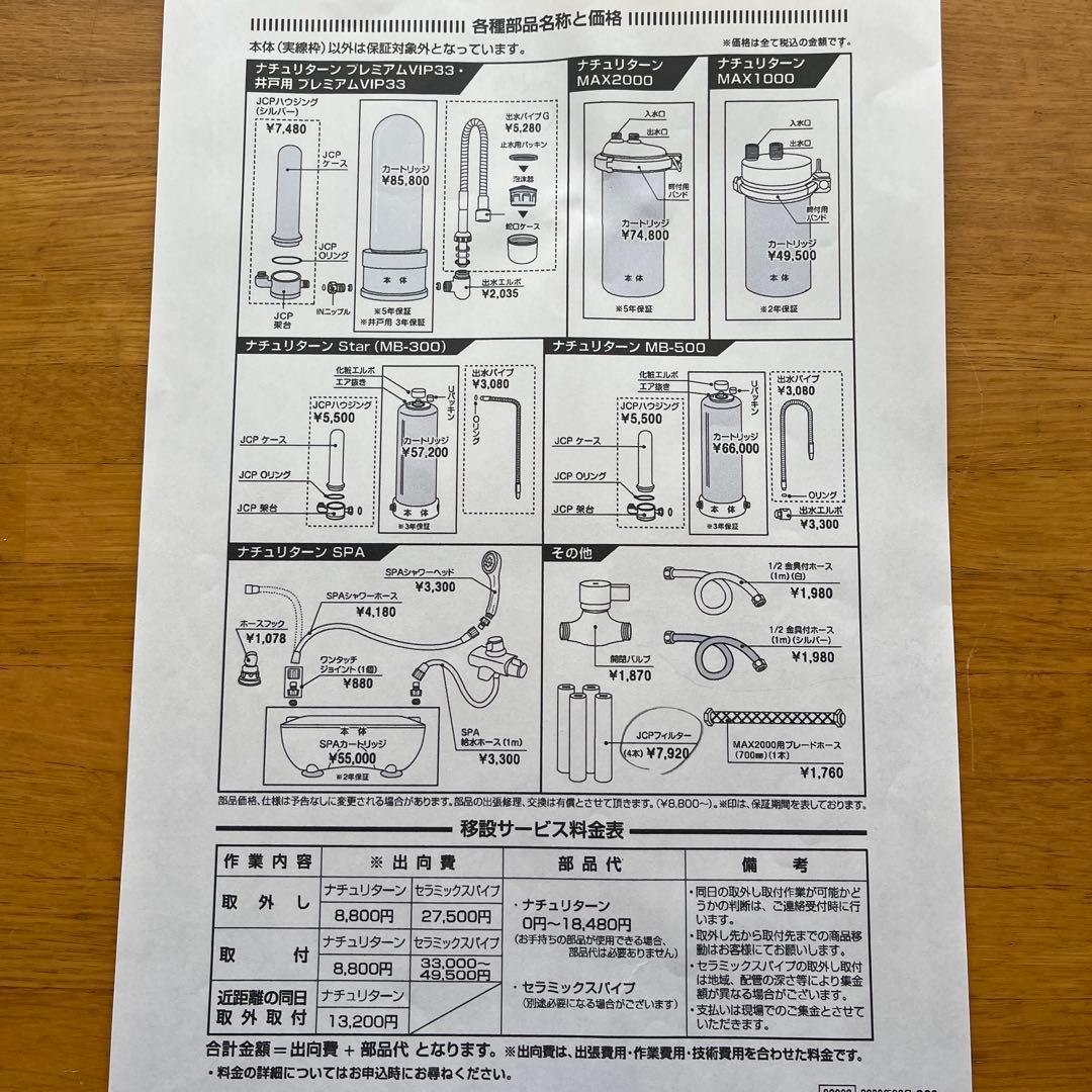 タイセイ 回帰水 ナチュリターンVIP