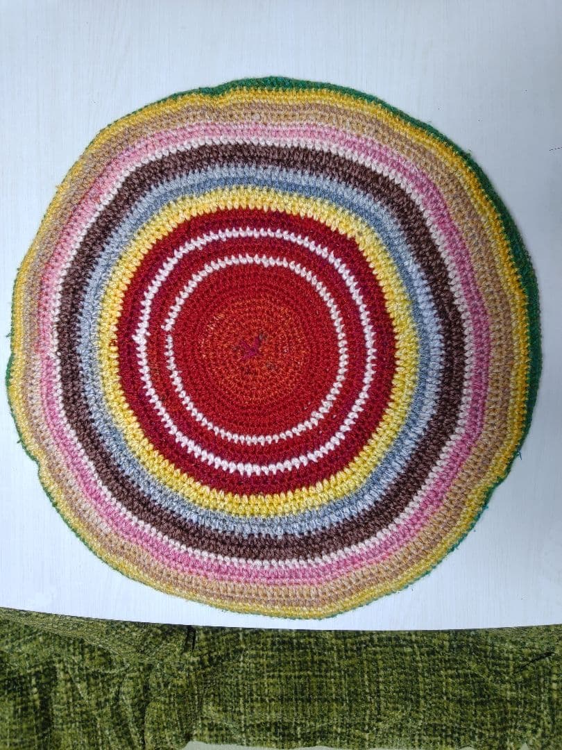 ミッドセンチュリーカラフル 丸い座布団 クッション