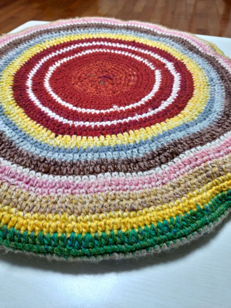 ミッドセンチュリーカラフル 丸い座布団 クッション