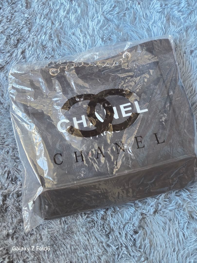夏*つ様 CHANEL シャネル メッシュ トートバッグ＆ポーチ セット