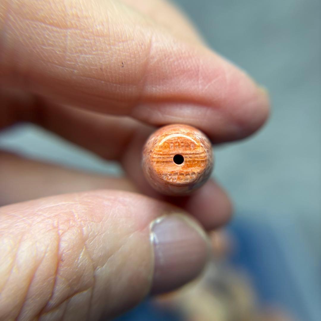 ユッキーフォッシルコーラル　天珠　1-305