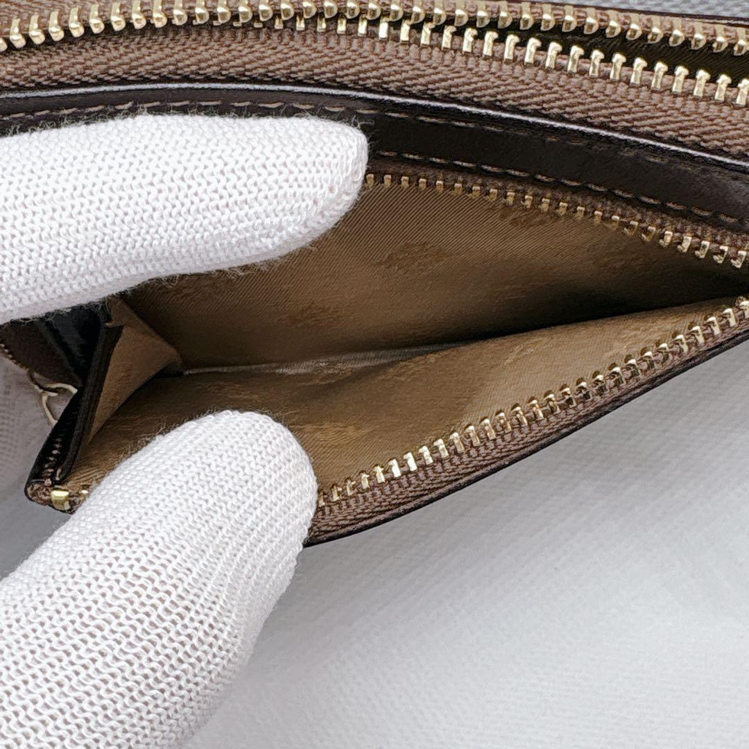 Dakota ダークブラウン レザー L字財布