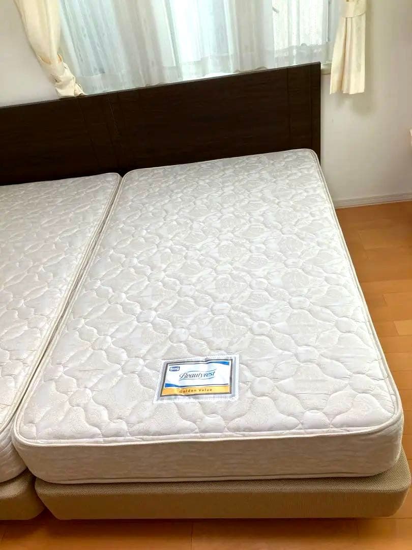 【2台同時購入①】SIMMONSシモンズ セミダブルマットレス&ベッドフレーム