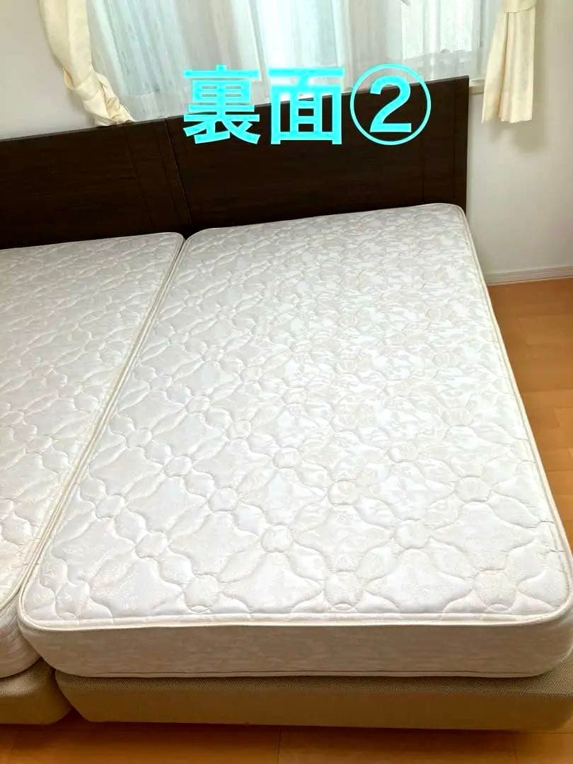 【2台同時購入①】SIMMONSシモンズ セミダブルマットレス&ベッドフレーム