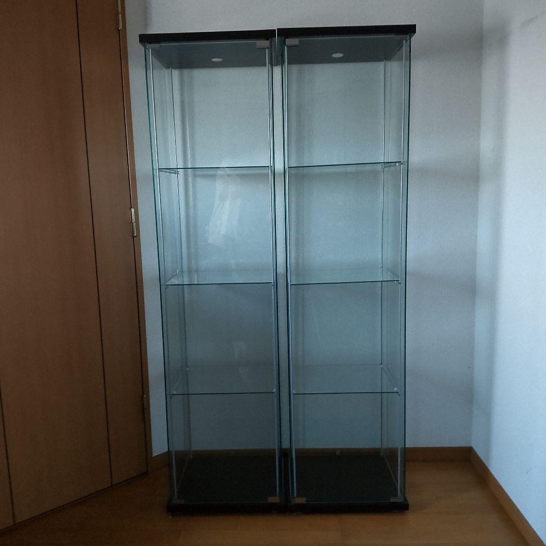 IKEA デトルフ 2台 『引取限定』ガラスショーケース - メルカリ
