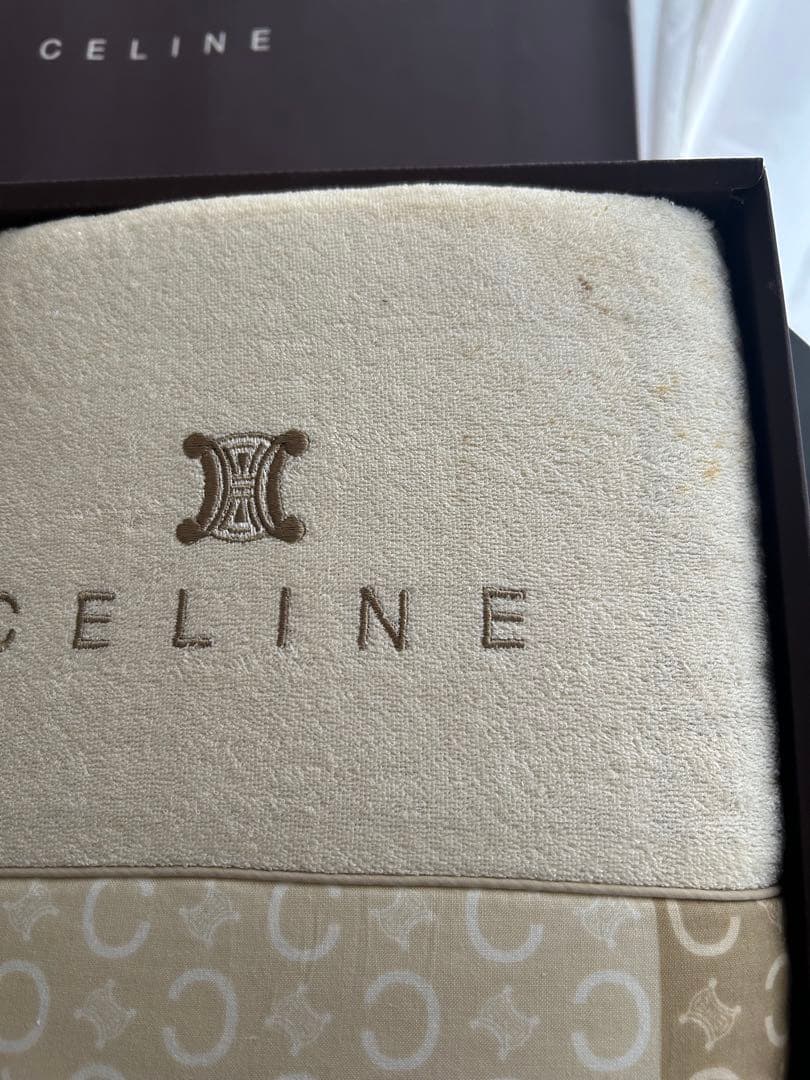 CELINE セリーヌ 肌掛け布団 2枚セット 未使用保管品 訳あり シミ汚れ
