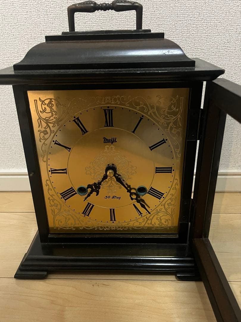 動作品 meiji 明治 30days 置時計 30日巻き 寄贈品