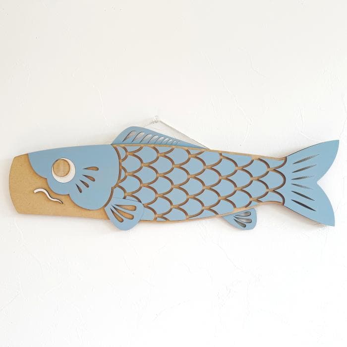 NEW！壁掛け鯉のぼり\"50cm\"　　名入れ 木製 名前旗 大きい 室内