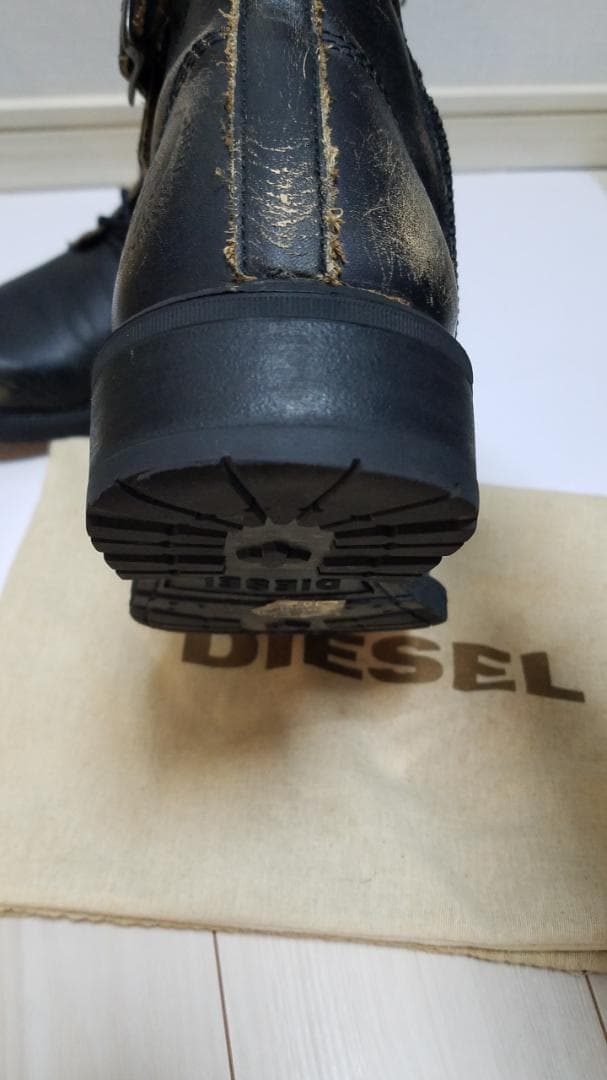 DIESEL ミリタリーブーツ ブラック カモフラージュ