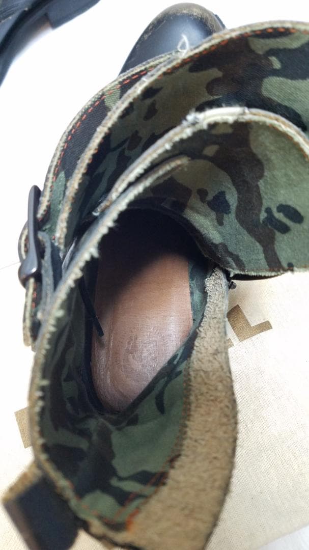 DIESEL ミリタリーブーツ ブラック カモフラージュ