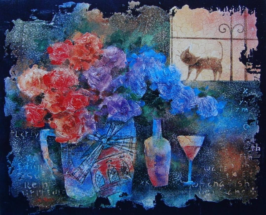 「マージェリーのまど」藤岡 しんたろう、希少画集・額装画