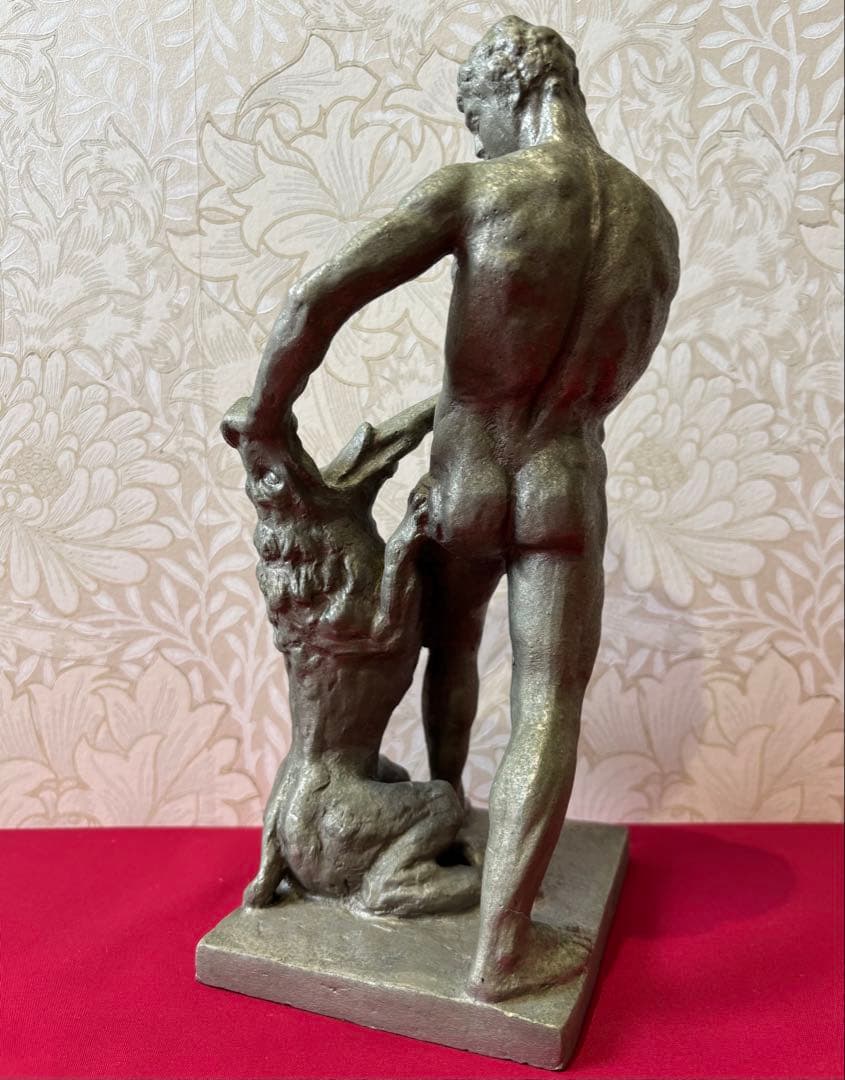 【ソ連製鋳造彫像★「獅子の口を引き裂く英雄サムソン」】 【レア】