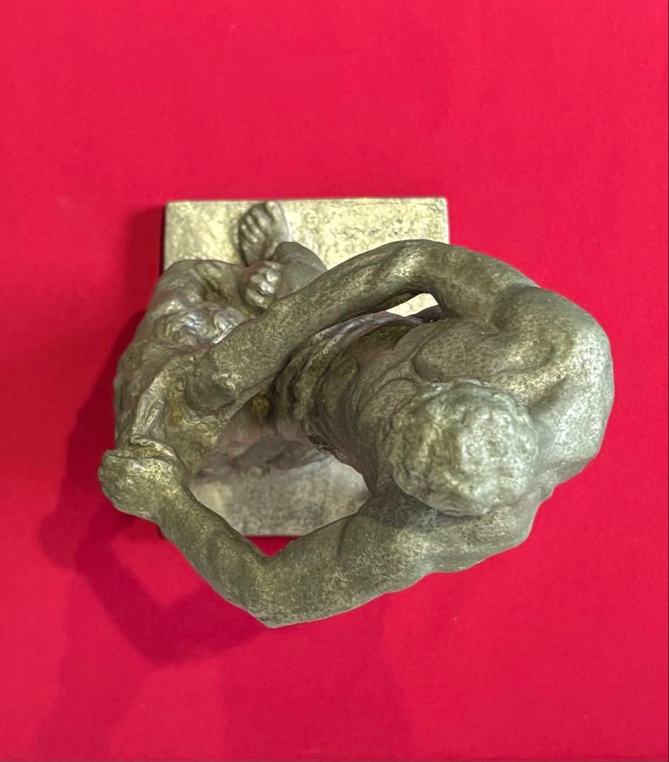 【ソ連製鋳造彫像★「獅子の口を引き裂く英雄サムソン」】 【レア】