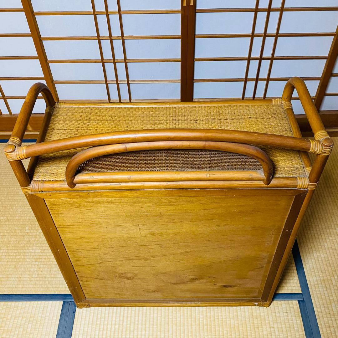 ラタン 籐 棚 チェスト 5段 W75cm D36cm H90.5cm 送料込み