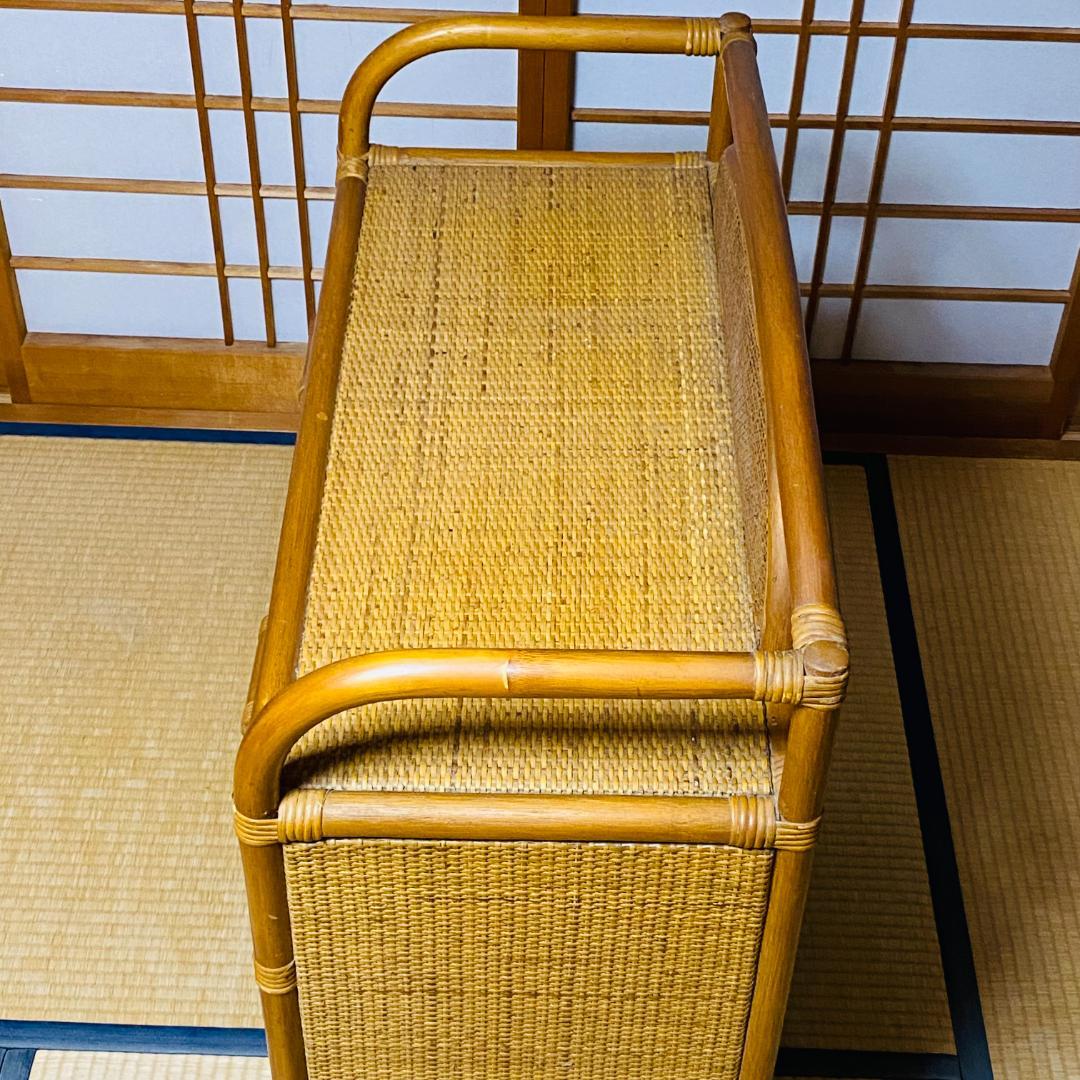 ラタン 籐 棚 チェスト 5段 W75cm D36cm H90.5cm 送料込み
