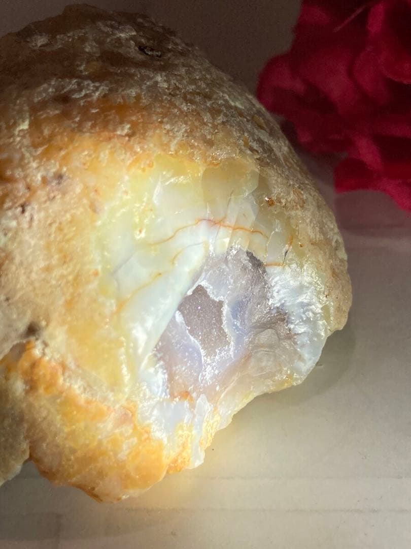 笑福口✨瑪瑙　アメジスト　アゲート ジオード　晶洞