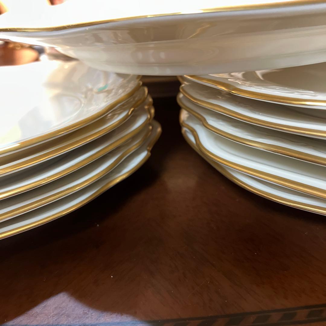 大大特価Noritake コンテンポラリー金縁大皿中皿小皿5枚セット