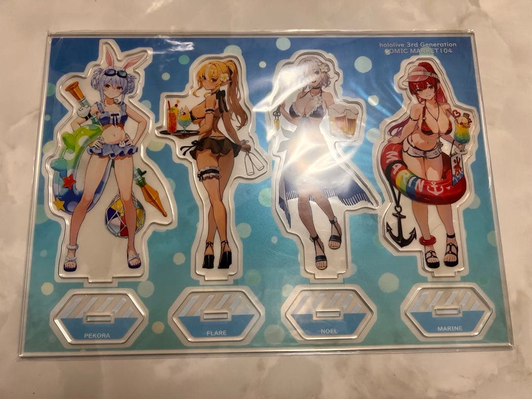 ホロライブ 三期生 水着 アクリルスタンド コミケ C104 わたお - メルカリ