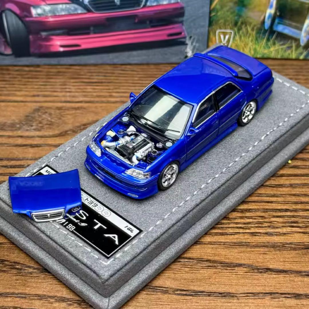 MORTAL 1/64 トヨタ クレスタ カスタム ドリ仕様 ブルー 青 - メルカリ