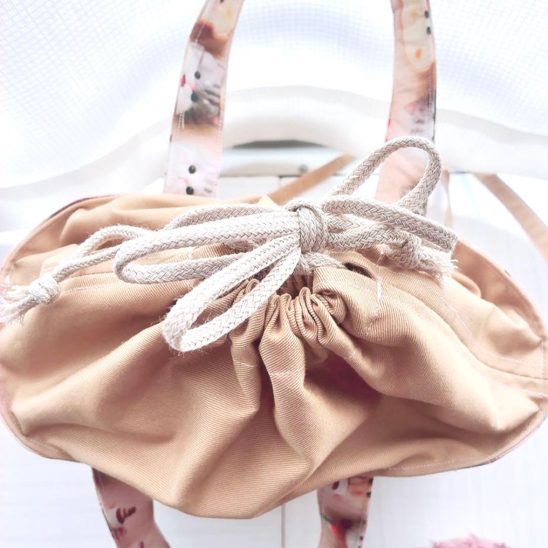 ★のりこ★ ハンドメイド巾着ショルダーバッグ トートバッグ S52