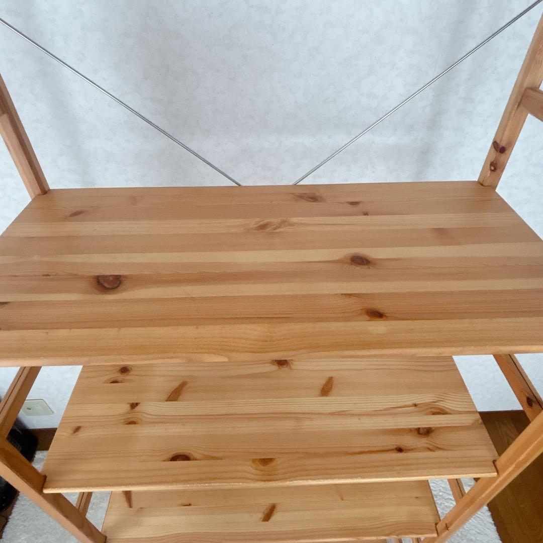 美品】無印 パイン材ユニットシェルフ 5段 ラック86×39.5×175.5cm
