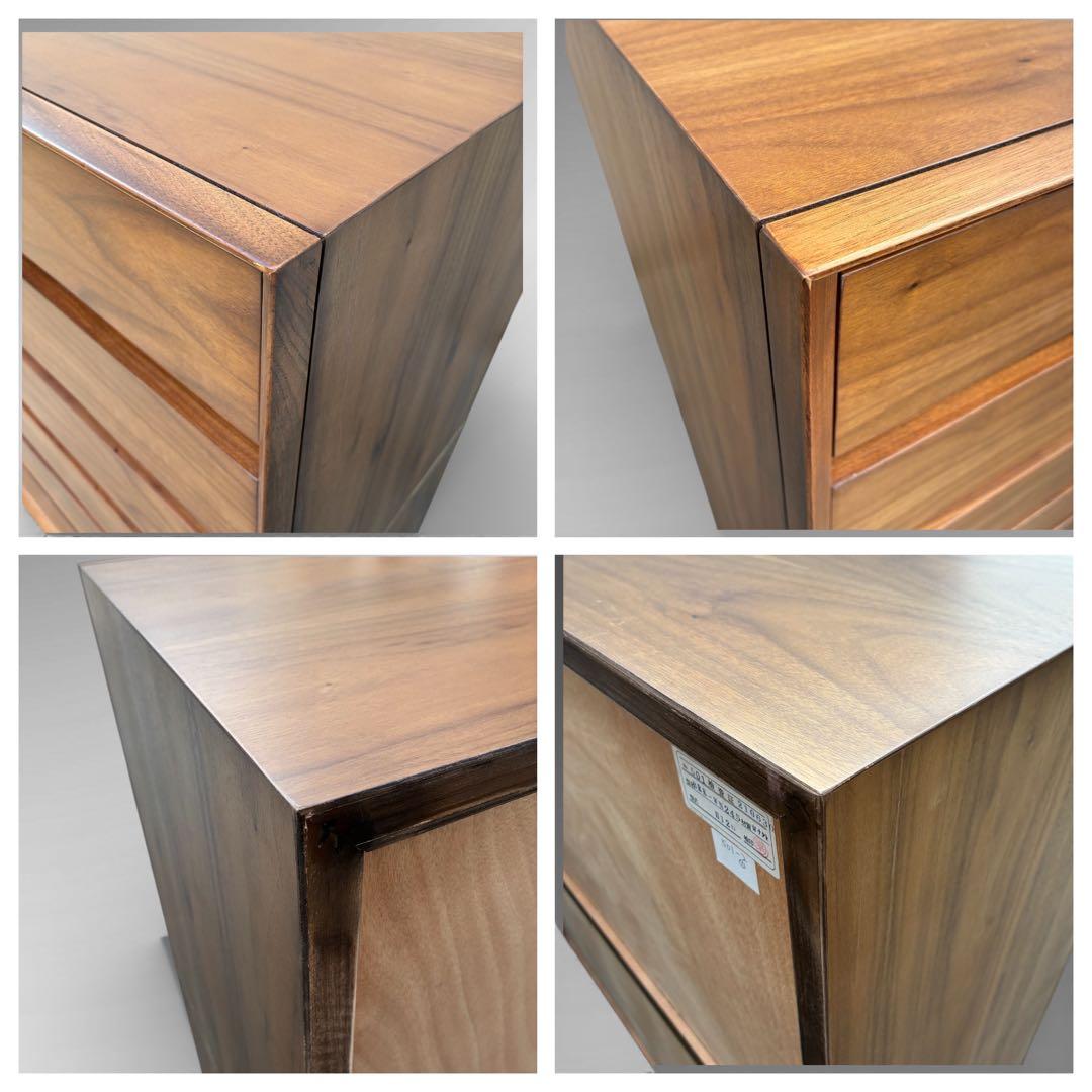 美品　IDC　大塚家具　ウォールナット　6段　チェスト　北欧　タンス