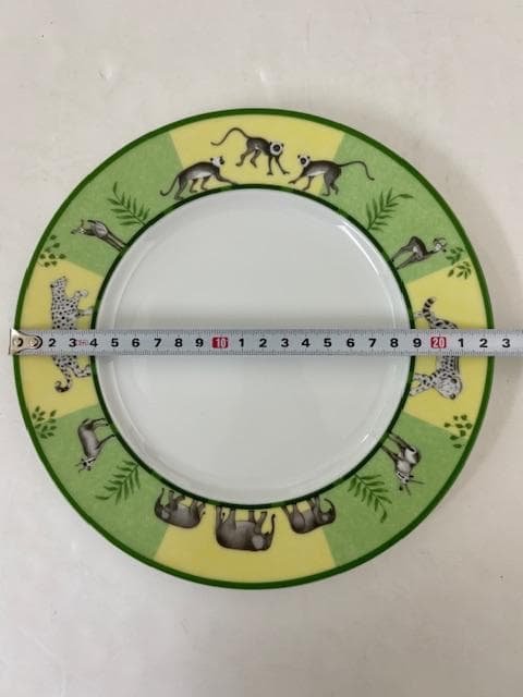 HERMES エルメス アフリカ グリーン プレート 皿 2枚セット