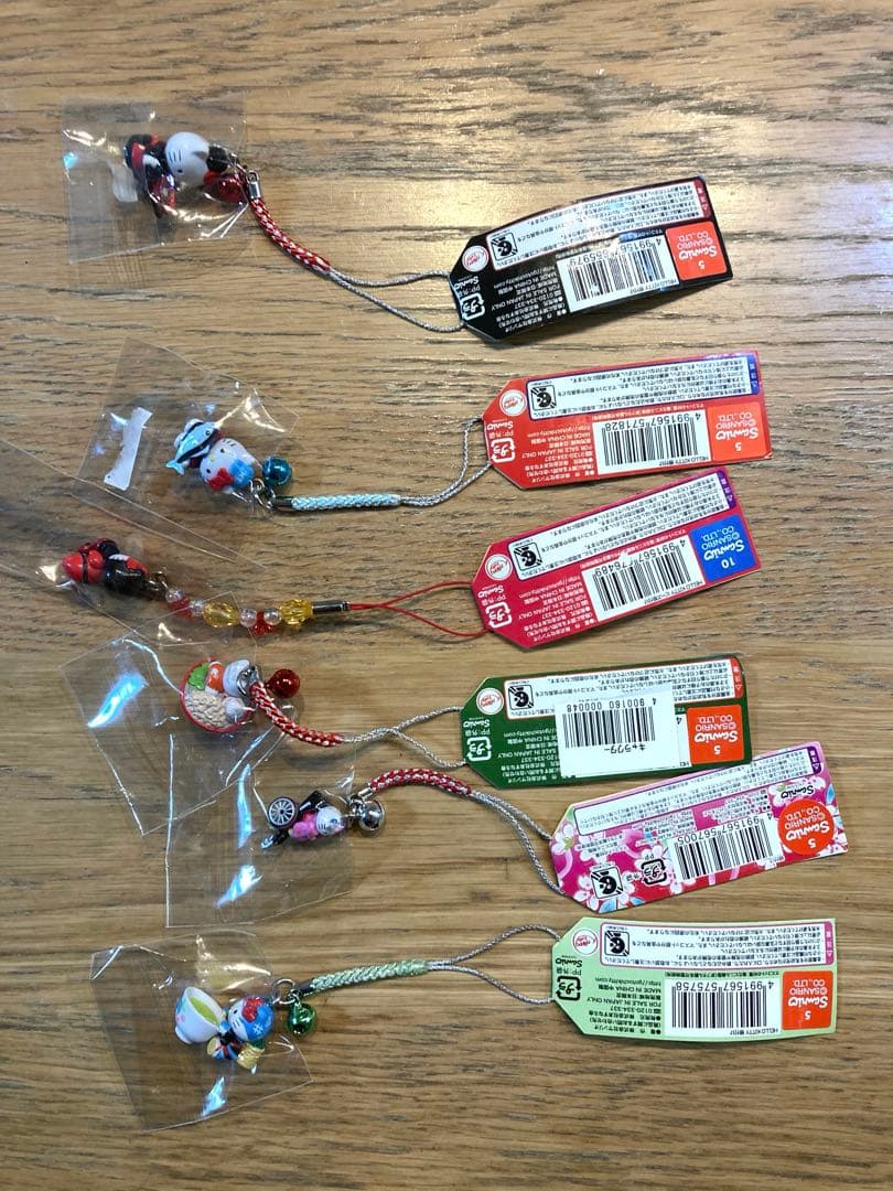 ハローキティ ストラップ 6個セット ご当地　限定