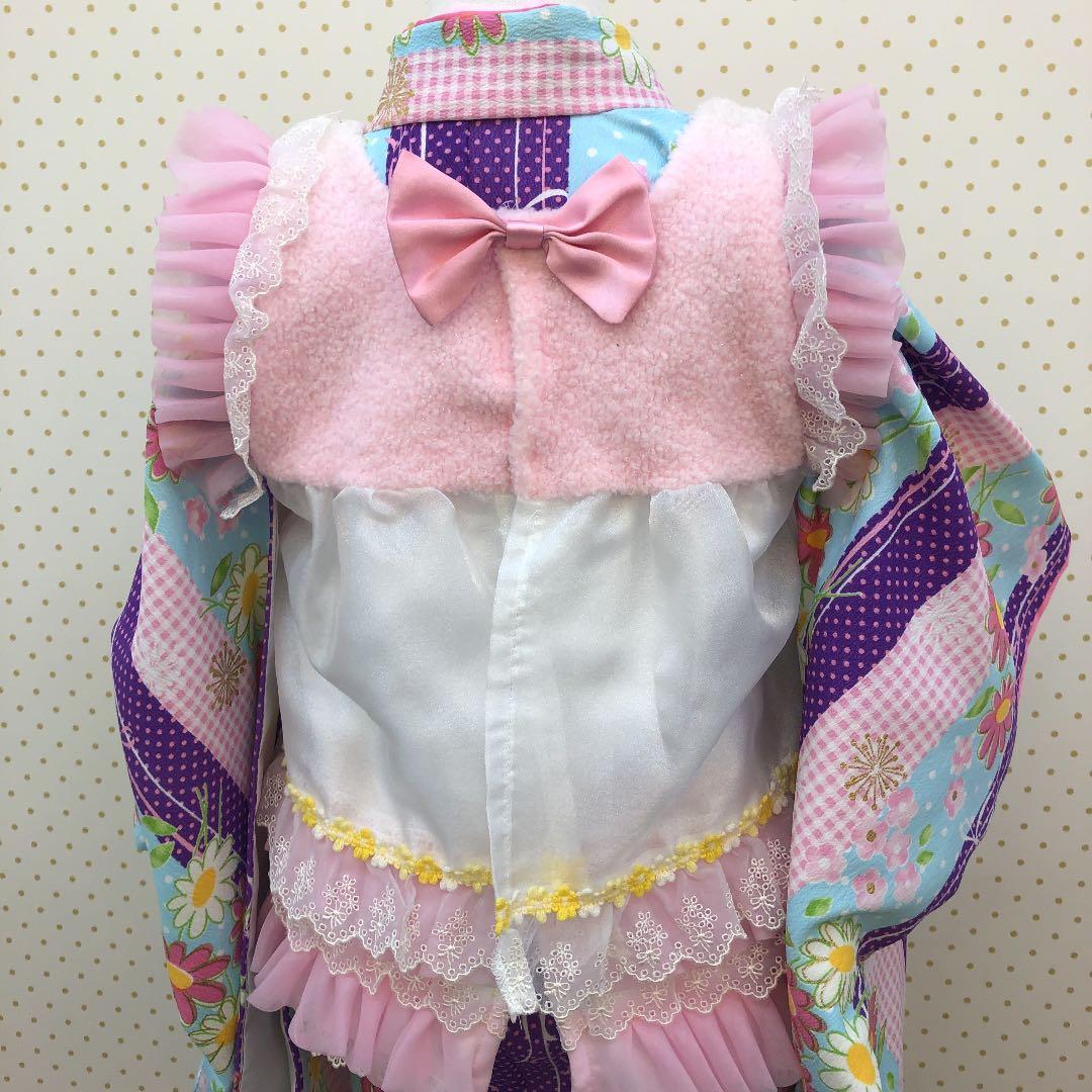 【七五三】ブランド着物 3歳(100cm)被布 スタジオ 撮影 美品 かわいい