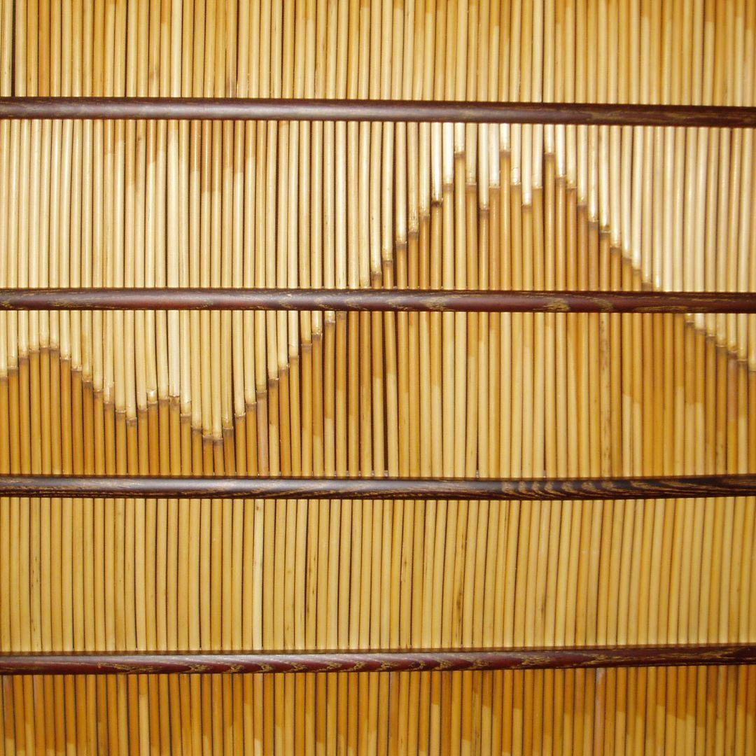 衝立横長伝統衝立　デラックス横長衝立　天然ヨシ入り和風衝立　１台限定