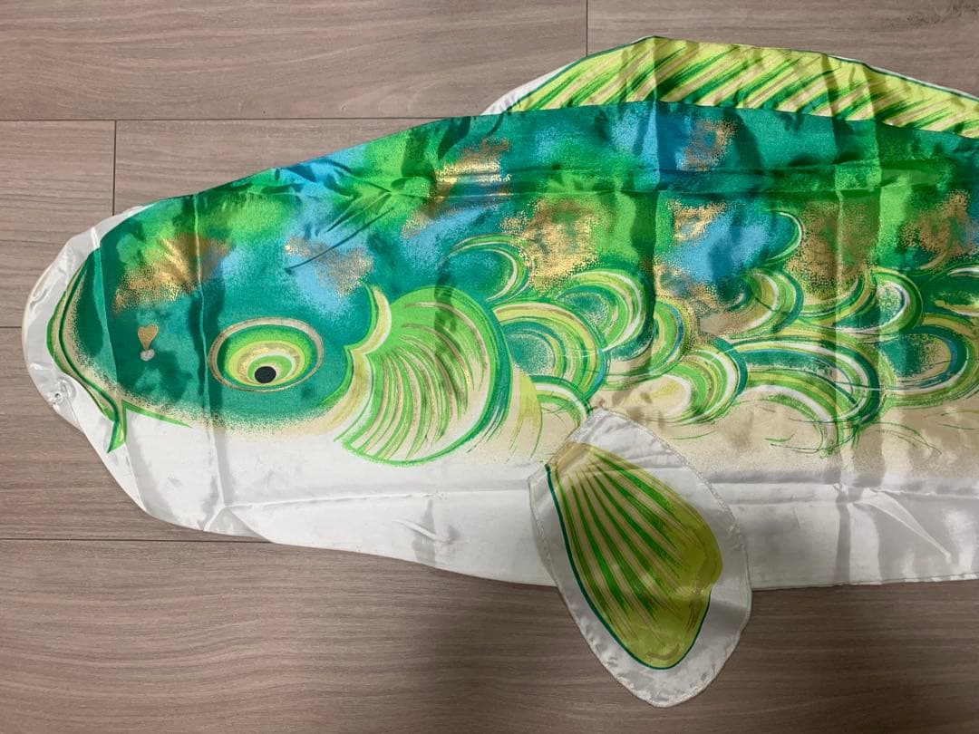 鯉のぼり　使用品　山本寛斎　かぜいろ　1.5Mセット　久月きらめき鯉　こいのぼり